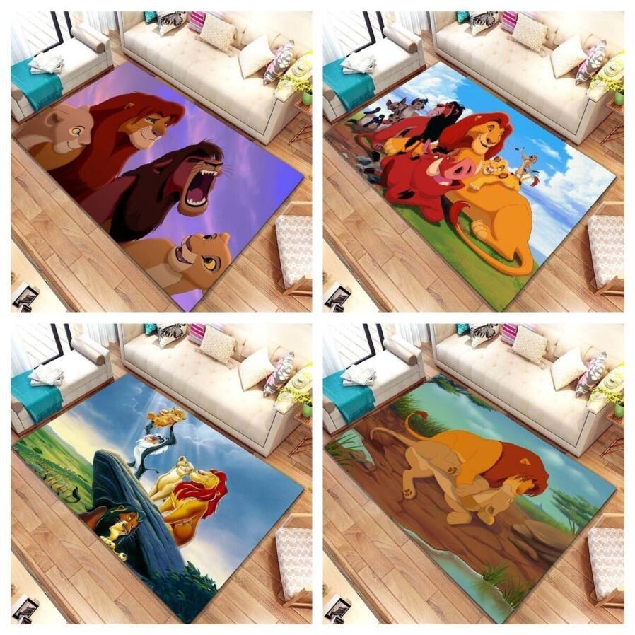 Cartoon Animation Movie Children's Room Bedside Foot Mat Bay Lion King Carpet