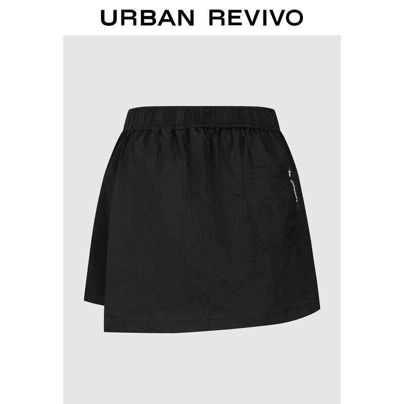 UR2026 Women's Sporty Elastic Waist Wrap Skirt