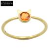Marie-Helene De Taillac 22KYG Fire Opal Little Cat Ring 0.15ct Ring Ring 7 goldUsed