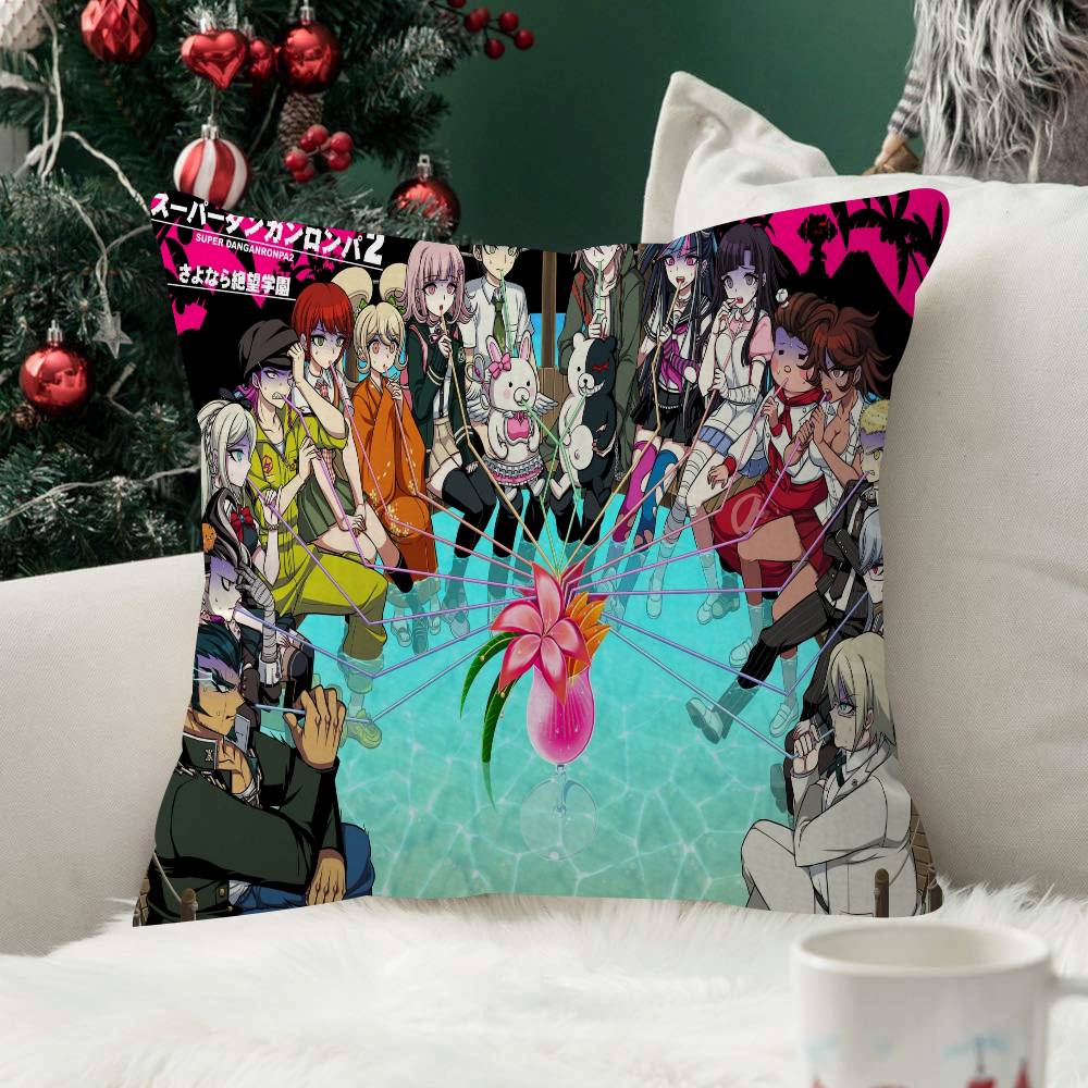 Anime Danganronpa Fashion Decorative Pillowcase Throw Cover Pillow Case Cushion For Living Room Square Home Decor