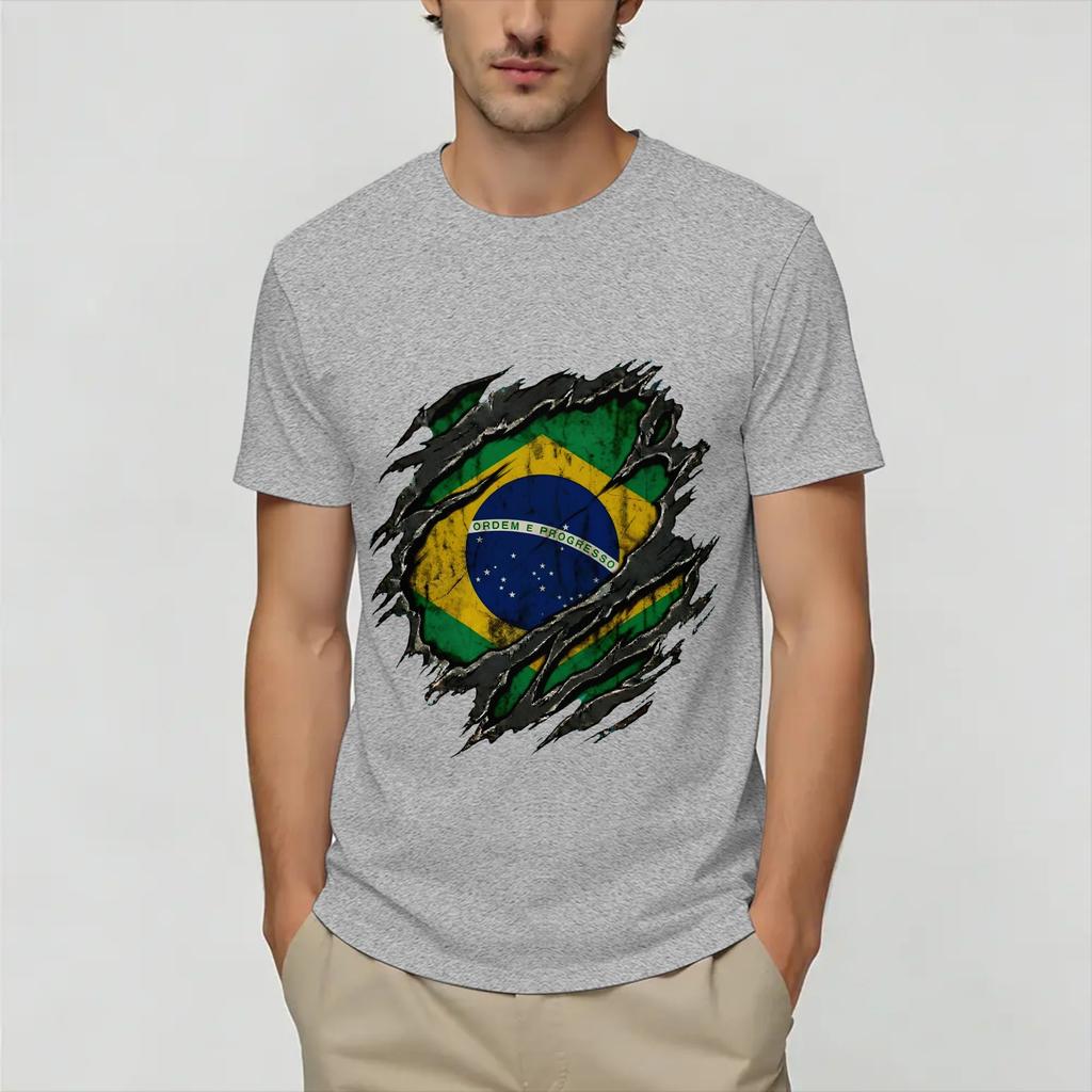 Brazil 2026 Soccer T Shirt for Unisex Cotton Humor TShirt O Neck Tee Shirt Short Sleeve Tops Printed