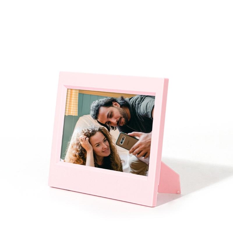 Reusable Resin Picture Frame 5Inch Vertical Or Horizontal Display Minimalists Photo Holder Frame For Gift And Room Decors