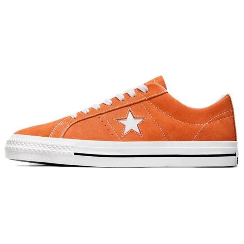 

Converse One Star Pro удобные и универсальные нескользящие и прочные низкие кеды для скейтбординга унисекс оранжевые и белые 35