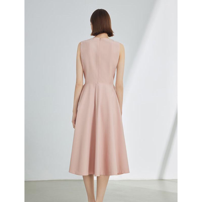 Langzi Elegant Sleeveless A-Line Midi Dress