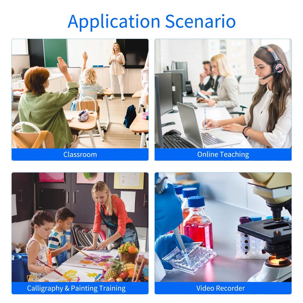 H6 Document Camera Book Scanner High Speed Scanning Support Multi-Language OCR A3 A4 Size with LED Fill Light HD 16 Mega-pixels