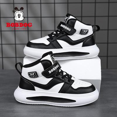 Scarpe da Skate High-Top in Pelle Babu Dou per Bambini - Collezione Autunno/Inverno 2025 per Ragazzi e Ragazze