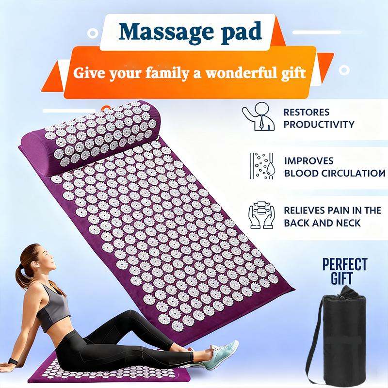 Yoga Massage mat,Yoga Mat Non-slip EXercise Fitness Pad Mat,Unique Acupuncture Massage Mat For Back, Neck, Shoulders, Arms, Legs, Joints, Body,