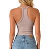 Women's V-Neck Camisole with Built-in Bra Pads for Layering or Standalone Wear