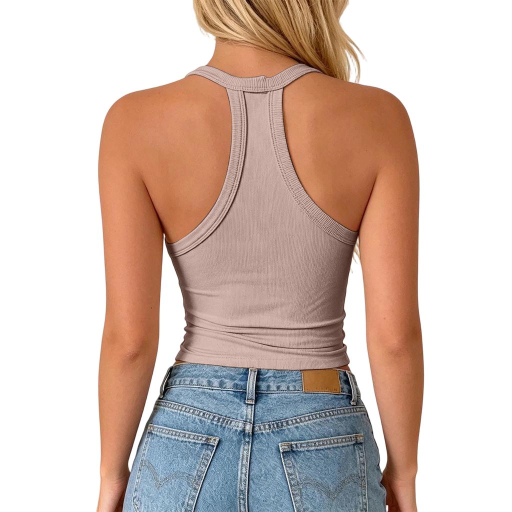 Women's V-Neck Camisole with Built-in Bra Pads for Layering or Standalone Wear