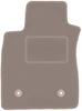Beige Driver's Mat For: Renault Clio IV Grandtour, Station Wagon, Hatchback (2013-)