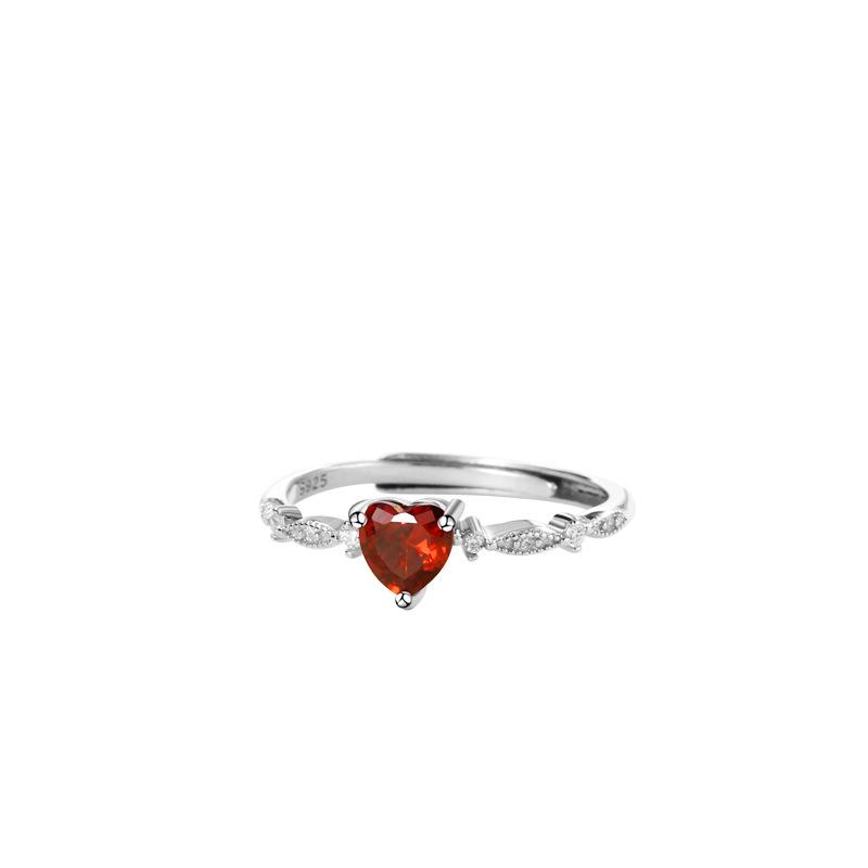 Love Ruby Korean Version of Personalized Index Finger Ring Design Sense Niche Simple Cold Wind Ring Women