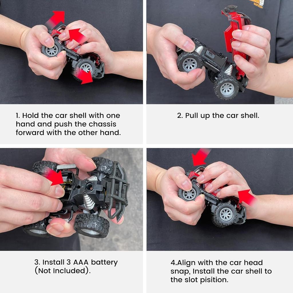 Toy Remote Control Car Rc Off-Road Monster Truck For Adults Or Ages 6+ Kids All Terrain Climbing Vehicle Gifts For Boys