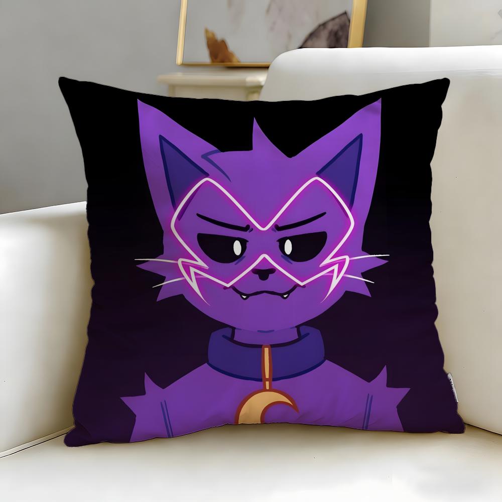 popular cartoon character Catnap Cushion Cover Soft & Easy-Wash Pillow Case – Versatile for Couch, Bed, Travel and Office