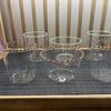 Charming Qi Transparent Lace Edge High Borosilicate Glass Bowl & Cup