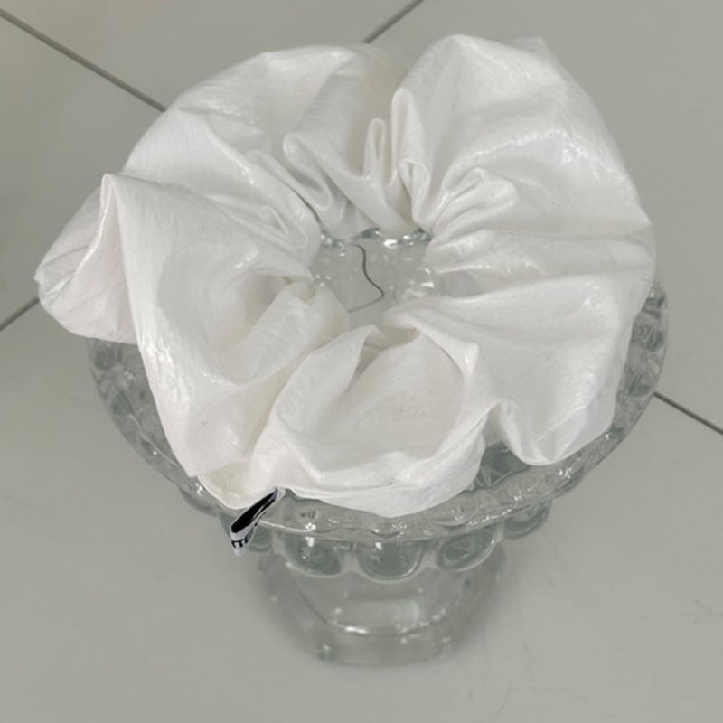 quartevv Leather scrunchie - 4color