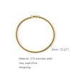 Stainless Steel Square Ball Chain Bracelet Men Titanium Steel Jewelry Hip-Hop Bracelet For Women Fashion Trend Accessories Gif
