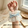 Ruffled Lace Lolita Wrist Cuffs Floral Lace Sweater Cuff Covers Hand Sleeves  Maid Cosplay