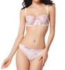 BH og truser Sett med all floral broderi [sanctrifolium], Sexy, Gjennomsiktig undertøy, Blonder, (Hvit, C75)