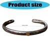 Vintage Engraved Pattern Open Bangle Bracelet Tribal Animal Symbol Wristband Alloy Wrist Jewelry Accessory