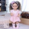 55cm Realistic Reborn Girl Doll Full Silicone Vinyl Realistic Princess Babies Dolls Kids Christmas Halloween Decoration Gifts