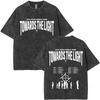 Washed Vintage Kpop ATEEZ "FlX ON" Merch T-shirt Men Women Korean Fashion Trend T Shirts Men's Casual Oversized Cotton T-shirts