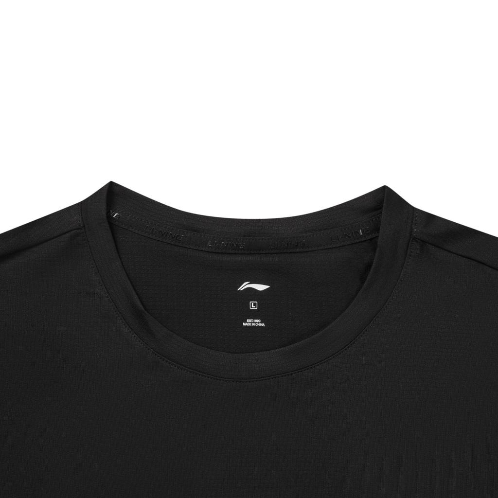 Li-Ning Ice Feel Round Neck Logo Stitching T-Shirt Men Tops ATSW515-4