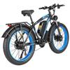 Elektrisches Fahrrad Philodo H8 26" 1500Wx2 Motor Erwachsenen Fat Tire Ebike 48V 26AH 21 Gang LED-Anzeige Maximale Zuladung 150Kg Weiß
