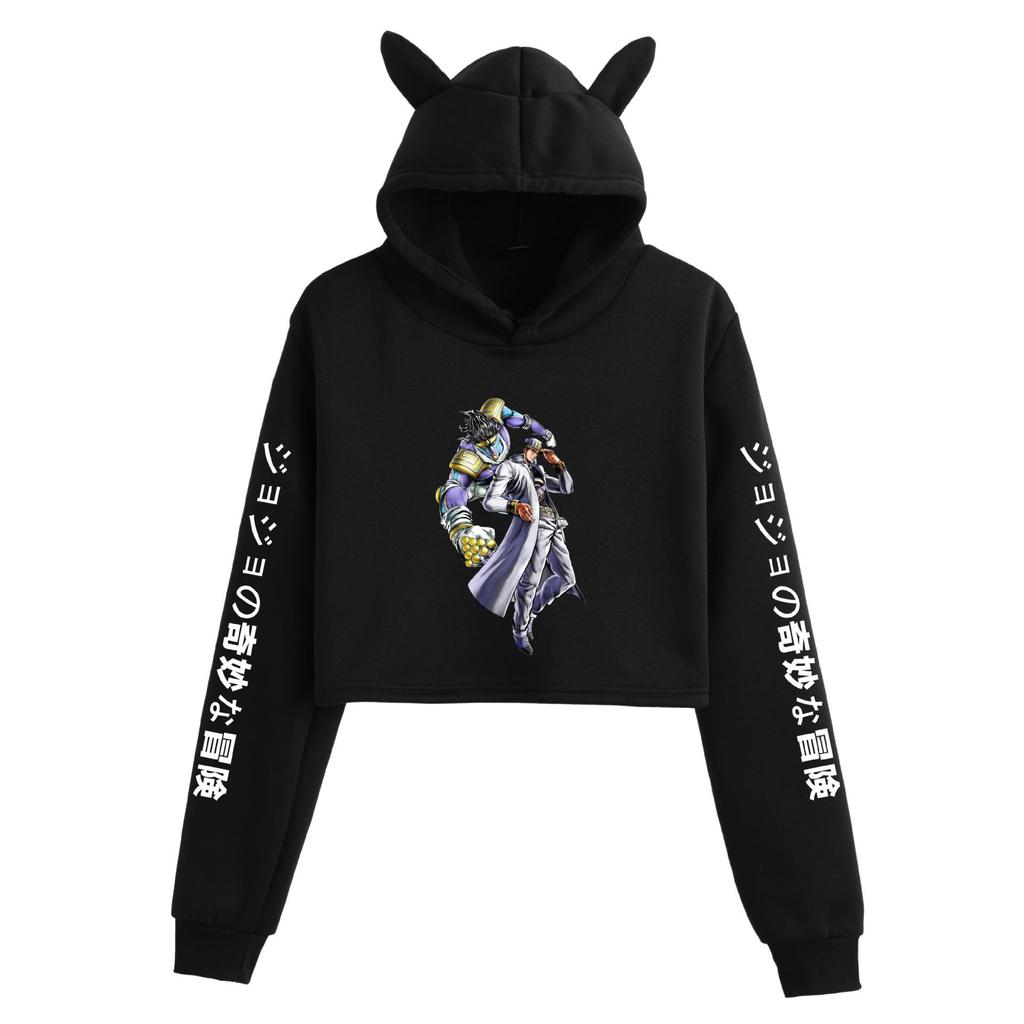 Jojo's Bizarre Adventure Cat Ear Hoodie Jacket for Women