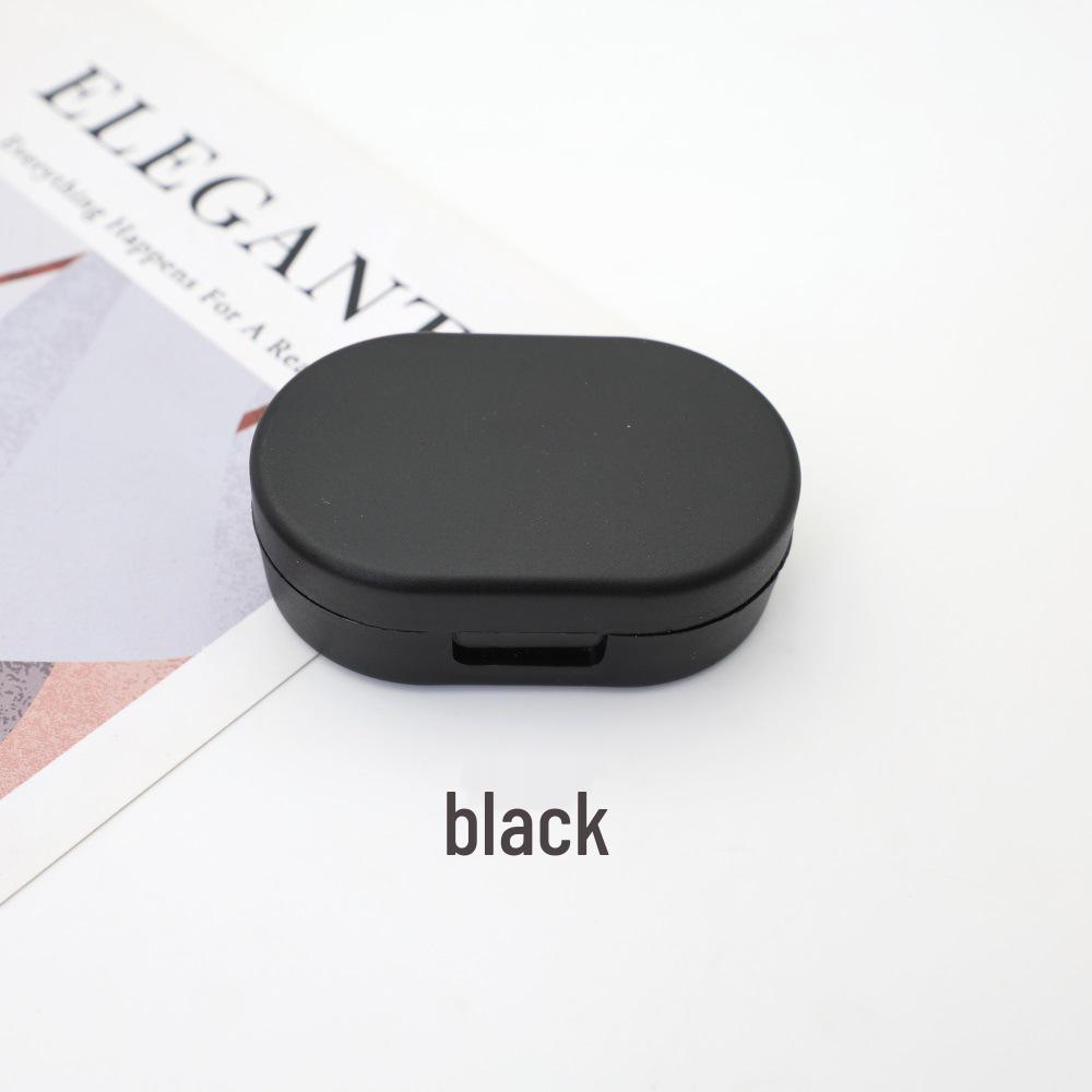 New Black & White Textured Matte Contact Lens Storage Box 66*44*21mm