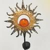 Outdoor Solar Decor Light Artistic Stake Light for Garden Pathway Iron Flame Sun Patio Yard