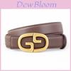 Leather Womens Belt With Smooth Buckle For Elegant Dress And Casual Wear