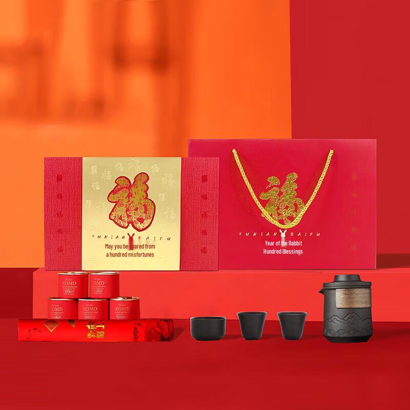 Chinese Style A Thousand Miles of Rivers and Mountains Tea Set