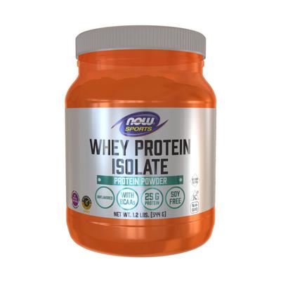 Now Foods Whey Protein Isolate Pulver Supplement ohne Geschmack, 544 g, 1 Einheit