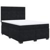 Maison Exclusive - Sommier à lattes de lit avec matelas Noir 140x200 cm Velours