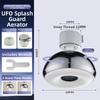 New ABS Faucet Nozzle Enhances Flow 360 Rotatable Tap Aerator Silver Non-Splattering Faucet Replacement Parts Kitchen Use