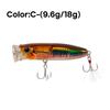 2025 9.6g/70mm Floating Popper Lure Steel Balls Floating Topwater Hard Baits Hard Baits Fishing Lure Bass Fishing