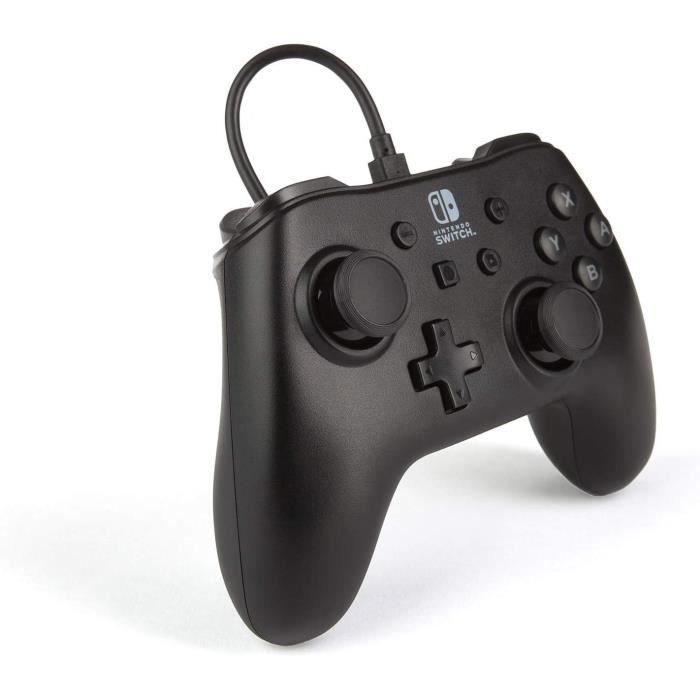 Manette Filaire - POWER A - Nintendo Switch - Noir Mat