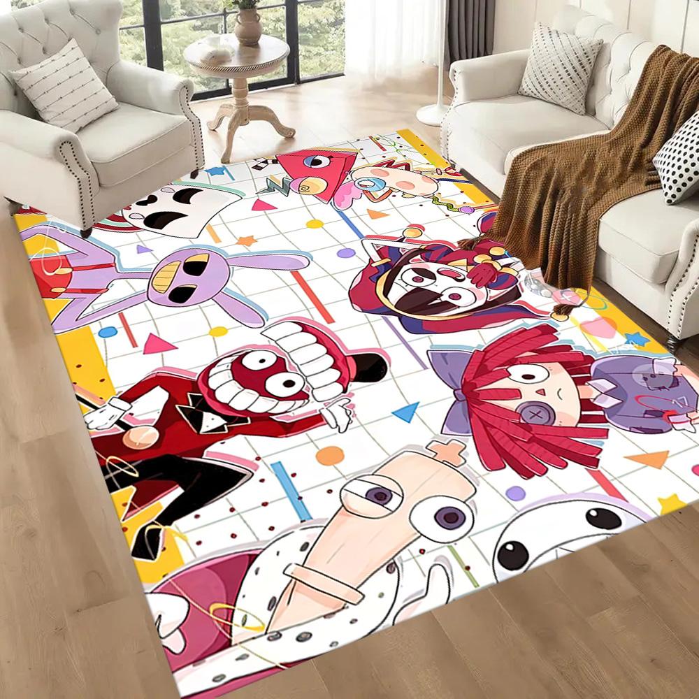Colorful Chaos Party Square Rugs Are a Great Choice for Living Rooms, Bedrooms, Home Décor, and As Gifts.