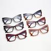 68195 New Cat Eye T-Shaped Sunglasses 2023 Fashionable And Simple Anti-Blue Flat Glasses European And American Personalized Glasses Frame