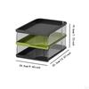 Desktop File Organizer Document Holder for Desk Newspaper Files Shelves Rack Letter Tray