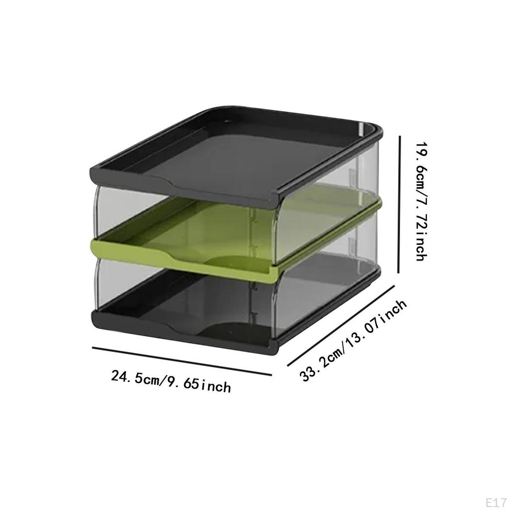 Desktop File Organizer Document Holder for Desk Newspaper Files Shelves Rack Letter Tray