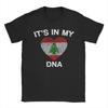 Casual T Shirt Beach Lebanon Flag It's In My Dna Popular T Shirts Pure Cotton Tee Shirt for Men Y2K Basic Short Sleeve Clothes