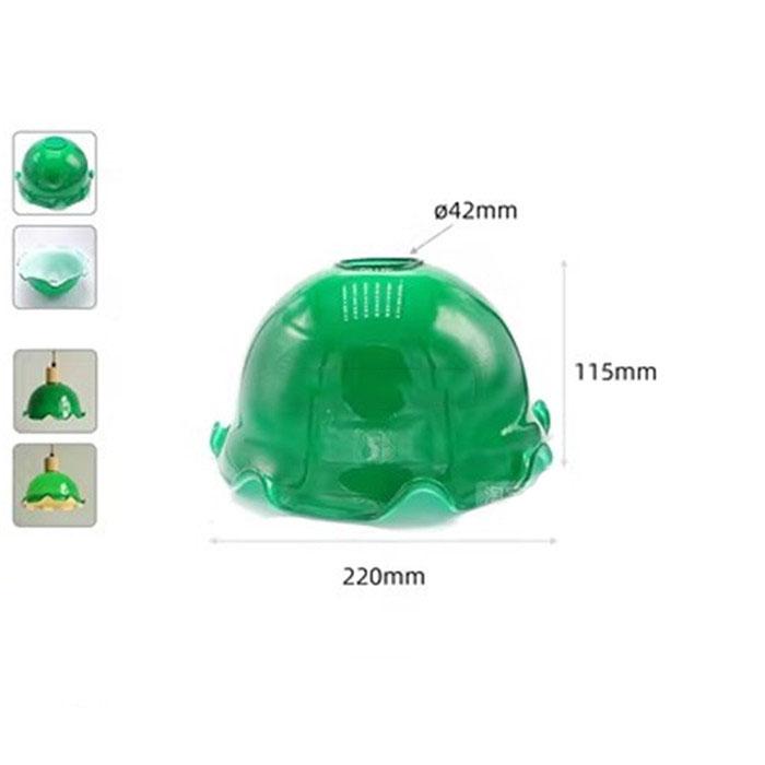 Decor 55mm 42mm Opening Green Glass Lamp Shade Replacement with Reverse or Flat Hole Fitter for Floor Light Table Lamp Cover