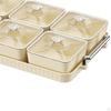 Candy Serving Tray Compartment Multiuse Food Storage Moveable Bowl Veggie Dish for Nuts