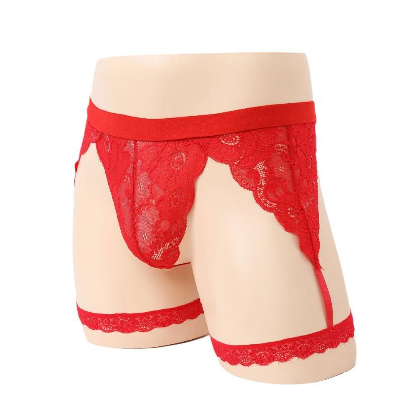 Hot Men's Sexy Underwear Lace Hollow Elastic Men's Elastic Panties