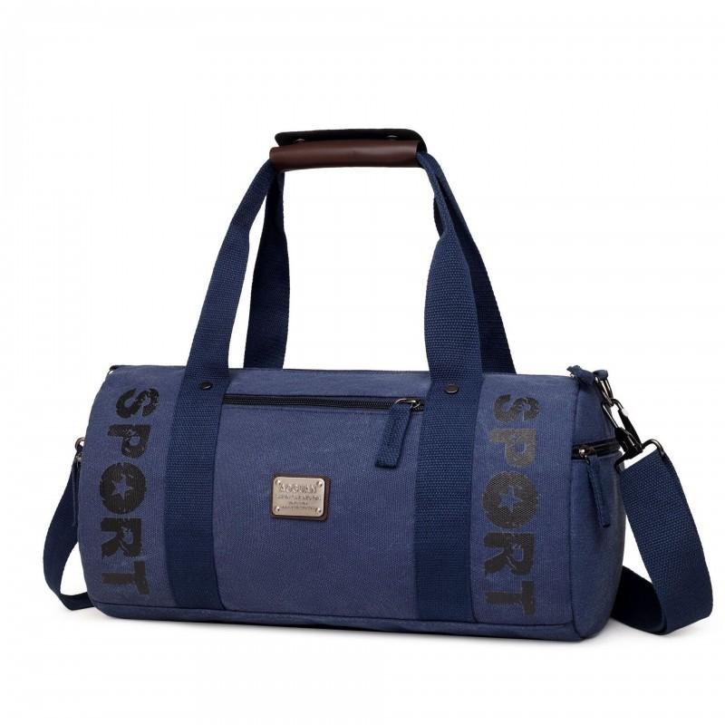 

Large-capacity Canvas Handbag 2024 New Outdoor Sports Casual Shoulder Cross-body Bag Fashionable Short-distance Travel one size синій