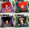 Art FFashion Abstract Girl Cushion Cover Cushion Cover Set Pcs X X X Pillowcase Decorative Sofa Home Decor