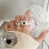 Korean Style S925 Silver Plated Geometric Open Finger Ring - Women's Vintage Hip Hop Jewelry for Index or Pinky Finger.