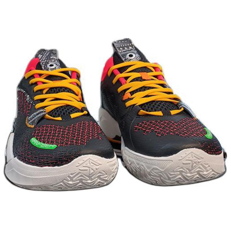 Anta Shock Wave 5 Team V2 Schwarz Rot Herren Sneaker 112421606S-4