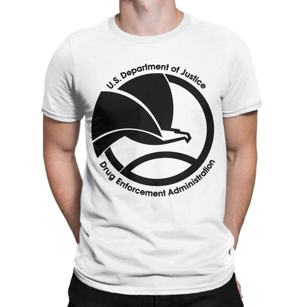 DEA US Federal Interdiction Agency Pure Cotton T Shirt For Men Beach TShirts O Neck Trending Tees Oversize Custom Logo Clothing
